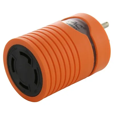 15A 125V NEMA 5-15 Household Plug To 30A NEMA L14-30 Connector W/ Hots Bridged • $39.99
