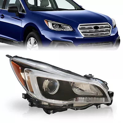 Halogen Headlight Black Interior For 2015-17 Subaru Legacy Outback Right Side • $99.55