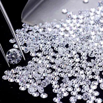 Loose CVD Lab-Grown Diamond 2.10 Mm Round D - IF Certified Diamond 28 Pcs Lot • $0.99