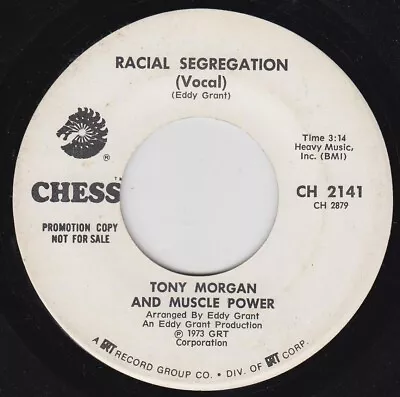 Tony Morgan & Muscle Power 45 RPM Chess CH 2141 Racial Segregation Promo Funk • $17.55