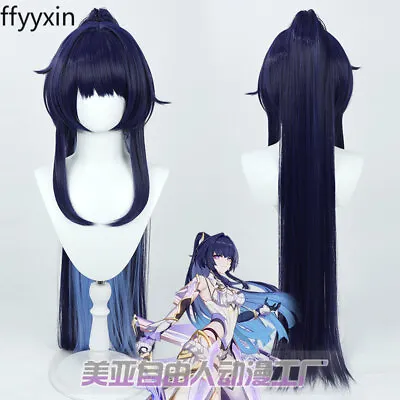 Cosplay Honkai Impact 3rd Raiden Mei Anime Long Hair Wigs Harajuku Hairpiece • $46.99