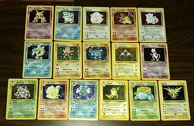 Pokemon TCG Assorted 10 Card Lot - Holo + 1st Edition + Rare | Base Set To Neo • $19.91