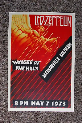 $4 • Buy Led Zeplin Concert Poster Jacksonville 1973--