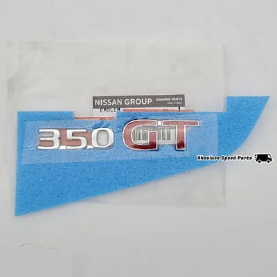 GENUINE Nissan 350GT Rear Emblem OEM Badge 03-07 G35 JDM V35 Coupe 84896-AM900 • $45