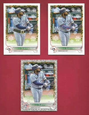 $5.99 • Buy 2022 Topps Holiday  Vladimir Guerrero Jr-  Santa Belt- Candy Cane Arm- Metallic 
