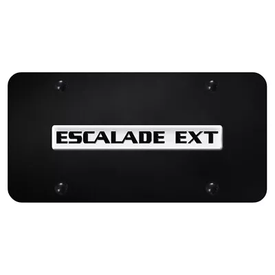 License Plate Chrome For Cadillac Escalade EXT On Black [Officially Licensed] • $63.46