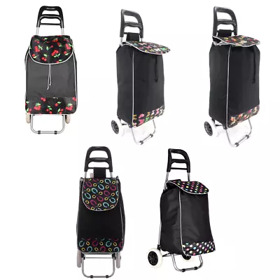 £11.99 • Buy 25L Shopping Trolley Lightweight Folding 2 Wheel Cart Luggage Waterproof Grocery