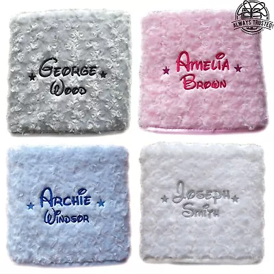 £13.99 • Buy Personalised Baby Blanket Embroidered Soft Fluffy Disney Gift