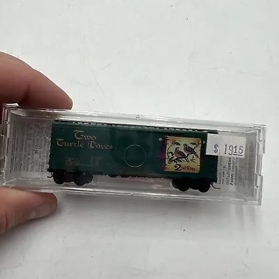 Micro Trains N Scale 21502 12 Days Of Xmas 2 Turtle Doves 40' Boxcar Tdoc #02 • $49.99
