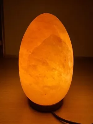 100% Genuine Himalayan Salt Lamp Crystal Pink Rock Salt Lamp Healing Egg Shape • £12.99