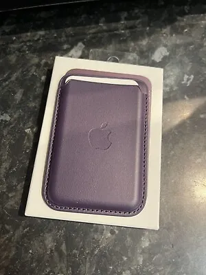 APPLE LEATHER WALLET W/ MAGSAFE ACCESSORY  IPHONE 15 14 13 12 1ST GEN -Purple • £18