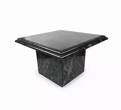 Vintage Marble Coffee Table Mid Century Modern Green Square Italian Veins • $600