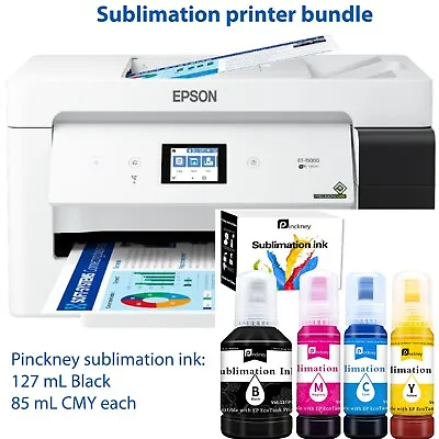 Epson EcoTank ET-15000 Wide-Format AIO Printer With Sublimation Ink Bottles • $699.99