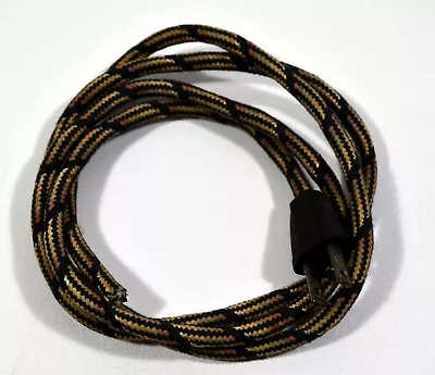 Vintage Cloth Covered Replacement Cord For GE Appliance-Yellow And Black Pattern • $9.99