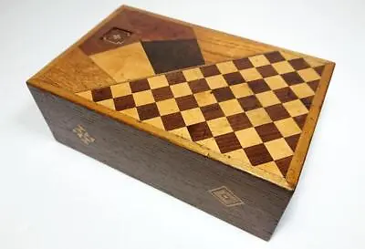 Antique Japanese Puzzle Box Yosegi Marquetry Wood Late 19thC • £124.99