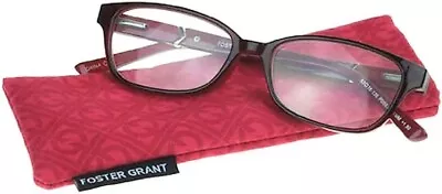 NEW Foster Grant Reading Glasses With Free Case Evaline Win CHOOSE MAGNIFICATION • $8.99