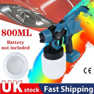 Cordless Electric Paint Sprayer Airless Spray Gun For Makita 18V No Battery UK • £17.99