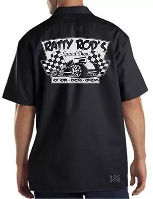 RATTY ROD'S SPEED SHOP Mechanics Work Shirt ~ Hot Rat Rods ~ Racers • $29.99