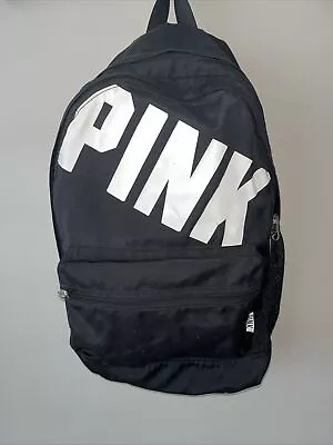 Victoria's Secret Pink Collegiate Backpack  In VERY GOOD CONDITION - Black • $19