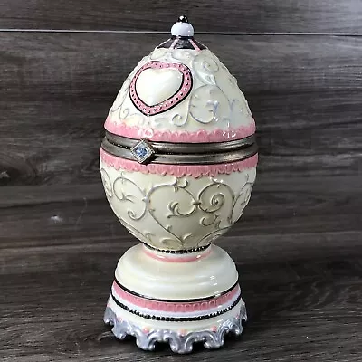 Vintage Revolving Christmas Egg W/ Doves Figure Play's  Lara's Theme Works • $34.99