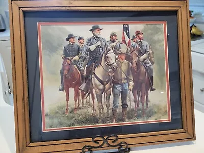 Mort Kunstler Framed Civil War Print 17.5  X 14.5  • $50