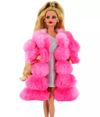 New Barbie Doll Clothes ONE SHOULDER SILVER DRESS~PINK JACKET • $11.50
