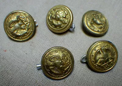 Lot Of 5 Josh Starkey London Civil War Navy Buttons • $149.99