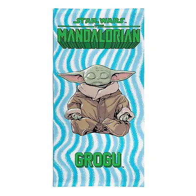 Star Wars The Mandalorian Baby Yoda Beach Bath Towel 100% Cotton Large 140x70cm • £14.99