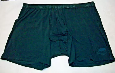 Vntg Duluth Trading Co Plus Sz 4x Black Silky Boxer Shorts~bullpen Underwear • $7.95