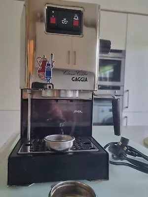 GAGGIA Vintage Classic Coffee Machine Stainless Steel Used Maybe 3Times With Box • £290