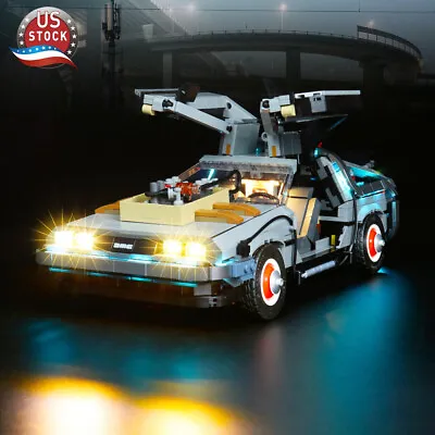 LocoLee LED Light Kit For Lego 10300 Back To The Future DeLorean Time Machine • $41.99