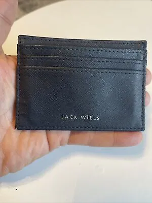 Jack Wills Card Holder Gentleman Blue Faux Leather Id Wallet .￼ • £9.99
