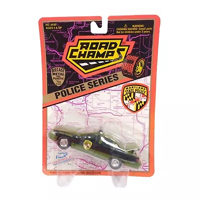 Road Champs Police Series Maryland State Police Trooper Green 1:43 1995 MOC (B1) • $11.95