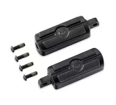 NEW HARLEY OEM Willie G  BLACK FOOT PEGS Softail Touring Dyna Sportster V Rod • $138.99