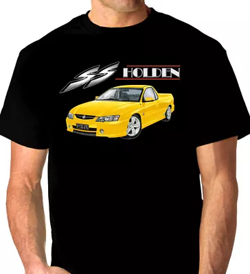 Holden  Vy  Ss   Ute Quality  Black  Tshirt  (7 Car Colours)  Big  Fit  • $38