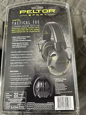 Peltor Sport Tactical 100 Electronic Hearing Protector (TAC100-OTH) DAMAGED • $50.99