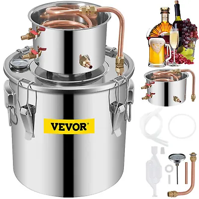 VEVOR 3/5/8/13.2 Gal Moonshine Still Water Wine Alcohol Distiller Brewing Kit • $72.99