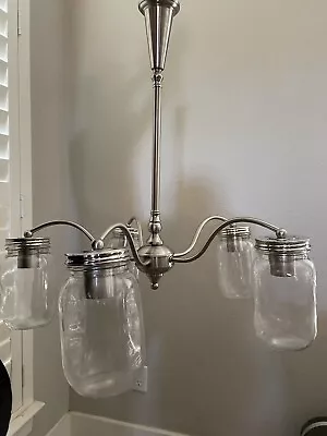 Mason Jar Chandelier • $20