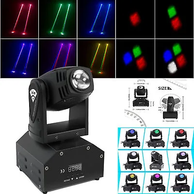 MINI LED Moving Head Stage Light DMX RGBW Beam Spot Lighting Party DJ Disco • $64.99