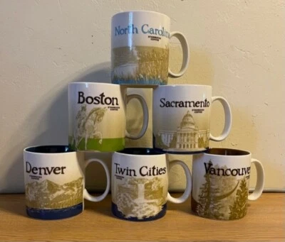 $16 • Buy EUC STARBUCKS COLLECTOR SERIES 2009 DENVER COLORADO COFFEE MUG CUP 16oz No Box