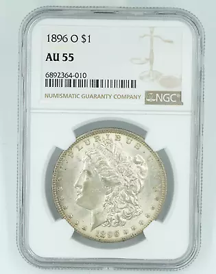 1896-O NGC AU55 Morgan Silver Dollar Great Eye Appeal • $349.99