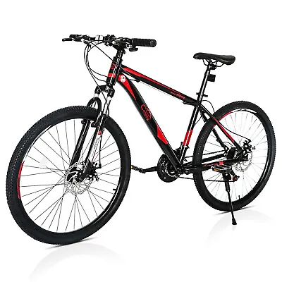 26  Mountain Bike 21 Speed Bicycle Double Disc Brake High Carbon Steel Adult Men • $179.99