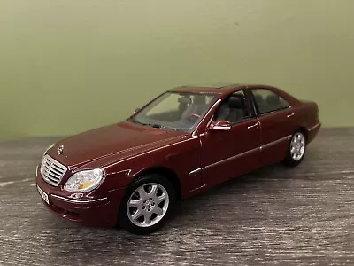 Maisto 2003 Mercedes-Benz S-Class 1/18 Burgundy • $50