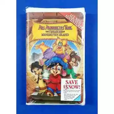 American Tail An - The Treasure Of Manhattan Island (VHS 2000 Clamshell) • $5.99