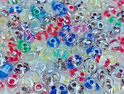 $4.27 • Buy Twin 2 Hole Czech Glass Seed Beads Size 2.5x5 Mm   MIXTURE COLOR # 30   50 Gm