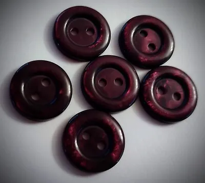 5/8  2-Hole Maroon Craft/Clothing Buttons • $2.80