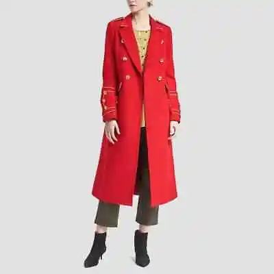 Banana Republic X Olivia Palermo Italian Melton Wool-Blend Long Coat • £188.65