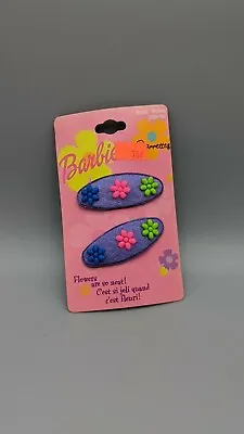 Vintage Y2K 2000s Barbie Hair Clip Barrettes Kindercore Set Of 2 Clips • $4.24