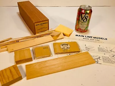Vintage NIB 1960s Main Line Models O Scale Quaker Oats 37' Wood Stock Car Kit • $9.99