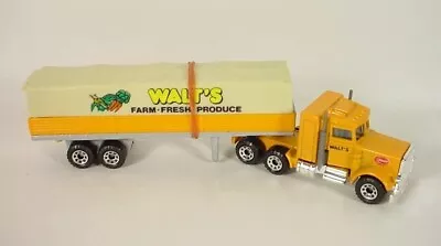 Matchbox Convoy CY-5-A8 Peterbilt Coverd Truck-Walts Farm Fresh Produce Loose • $14